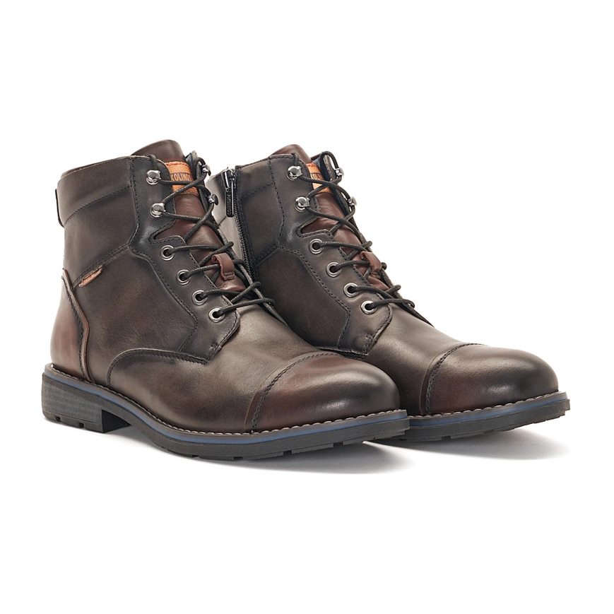 Men's Pikolinos YORK Ankle Boots Brown | NZ M208951